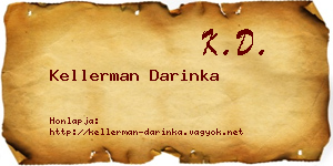 Kellerman Darinka névjegykártya